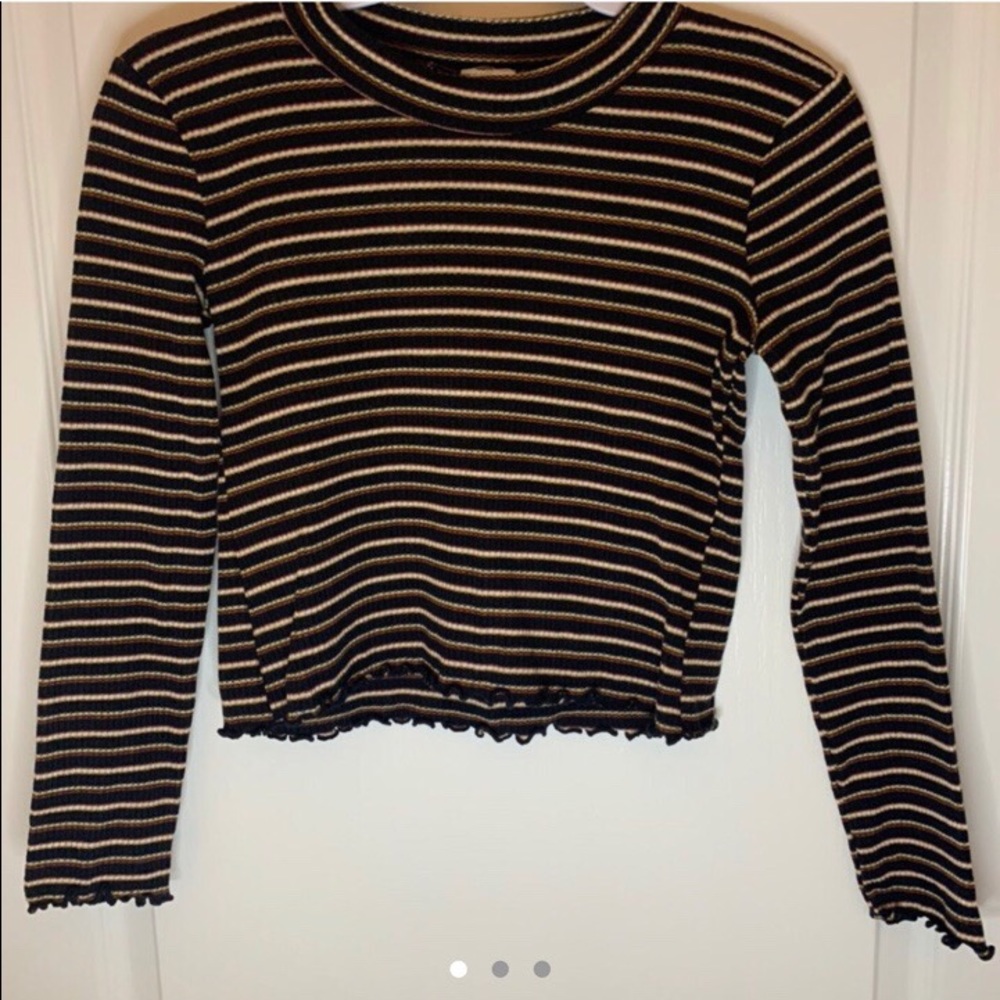 Striped Crop Long Sleeve